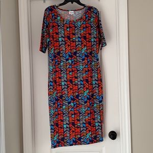 LuLaRoe Julia dress size Large New with tags